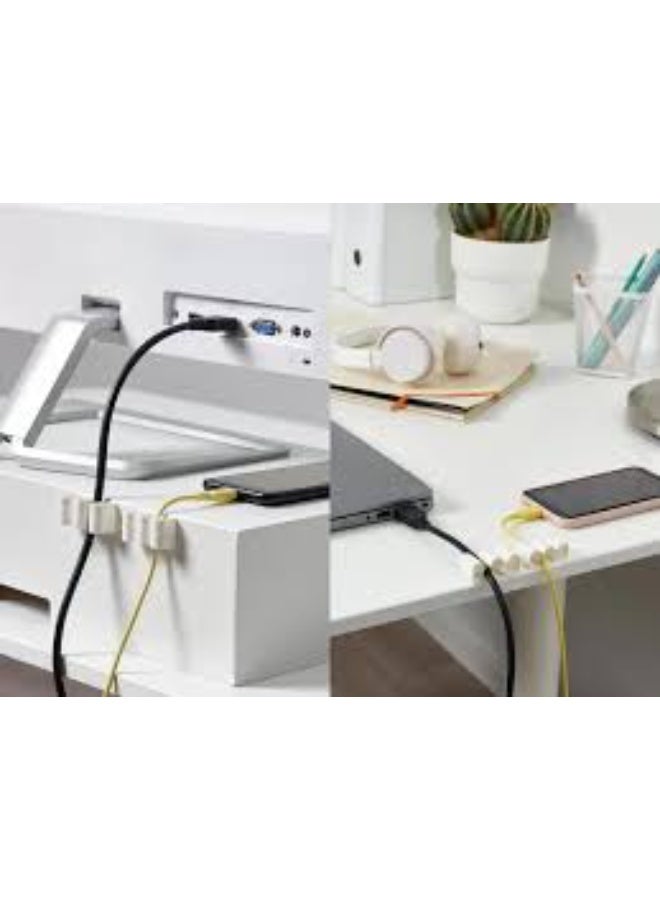 IKEA (IKEA) KALKSTUFF Cable holder, set of 3, white - Image 2